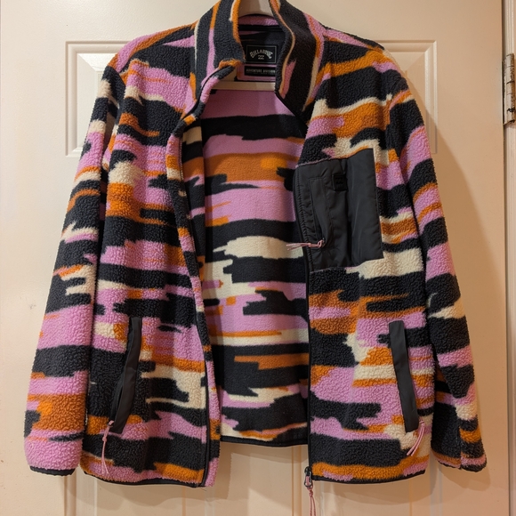 Billabong Multicolor Fleece Jacket - Picture 2 of 4